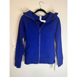 Lululemon Scuba Full Zip Hoodie Deep Sea Blue Size 4 NWT $138 MSRP